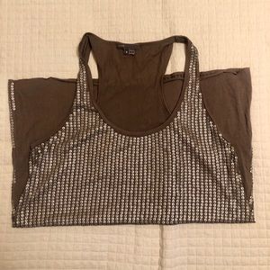 VINCE going out racer back top